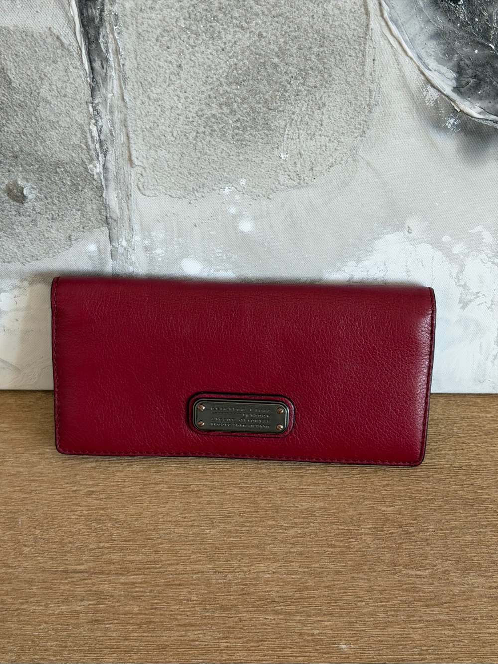 Marc By Marc Jacobs Red Leather Continental Wallet